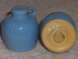 Jug shakers glazed sky blue